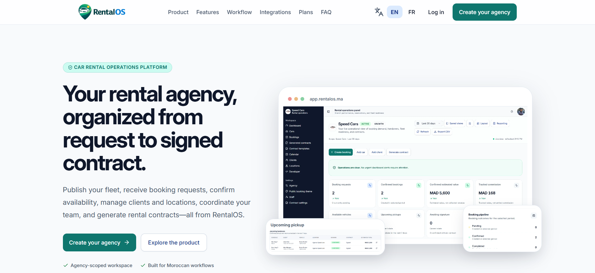 RentalOS — screenshot